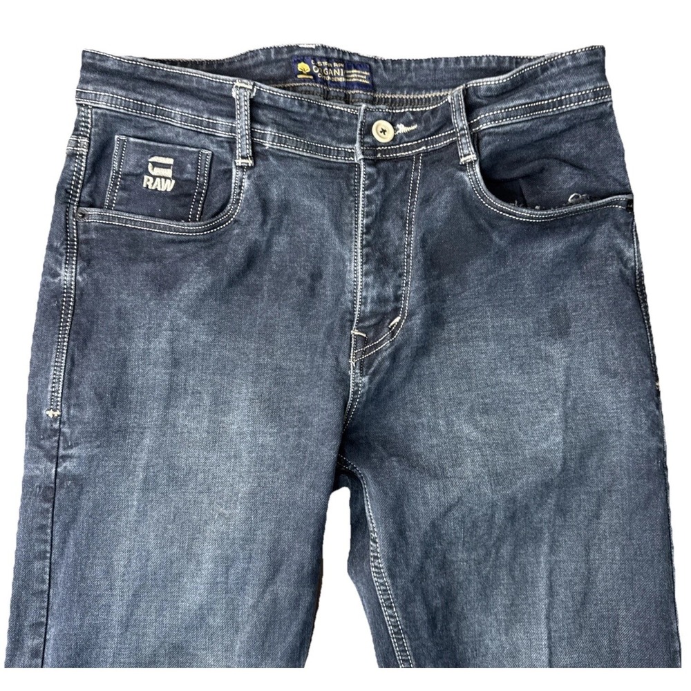 G Star RAW Jeans Mens Size 34x30 3301  Dark Indigo  Organic Cotton Casual